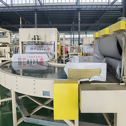  Stacking and Packaging Machine for Rock Wool Production Line