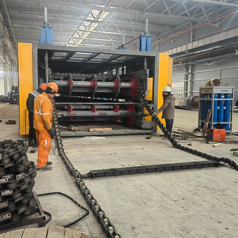 rock wool production line installation in Russia